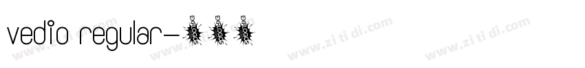 vedio regular字体转换